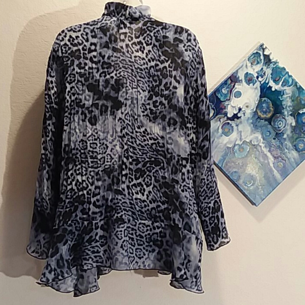 Allison Taylor Ruffle Neck Blouse - Picture 3 of 4